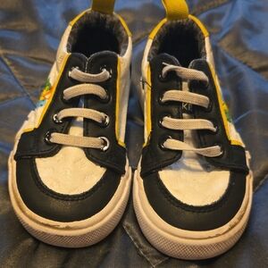 Colorful Kids Sneakers with Black and White Accents